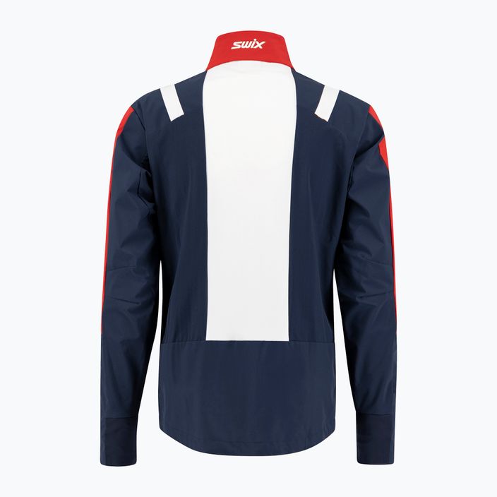 Jachetă de schi fond pentru bărbați Swix Infinity albastru marin și roșu 15241-75101-S 5