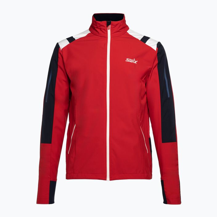Jachetă pentru bărbați Swix Infinity pentru schi fond roșu 15241-99990-S