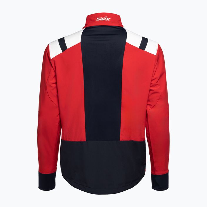 Jachetă pentru bărbați Swix Infinity pentru schi fond roșu 15241-99990-S 2