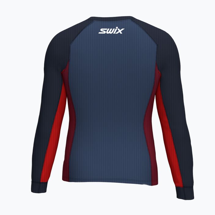 Swix Racex Bodyw cămașă termică pentru bărbați albastru marin și roșu 40811-75120-S 2