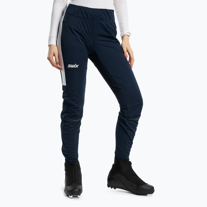Pantaloni de schi fond pentru femei Swix Dynamic albastru marin 22946-75100-XS