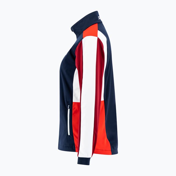 Jachetă de schi fond pentru femei Swix Cross albastru marin și roșu 12346-75120-XS 8
