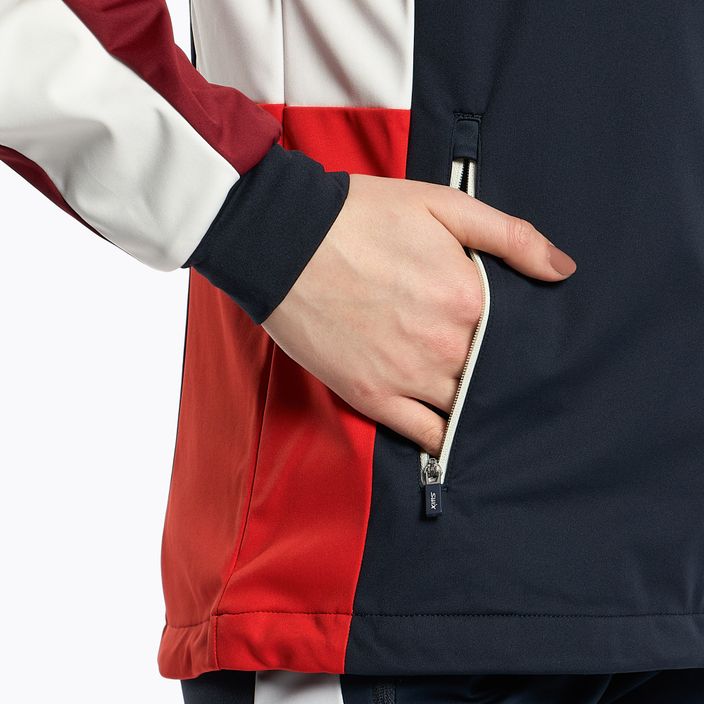 Jachetă de schi fond pentru femei Swix Cross albastru marin și roșu 12346-75120-XS 5