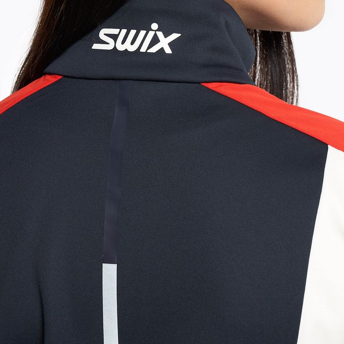 Jachetă de schi fond pentru femei Swix Cross albastru marin și roșu 12346-75120-XS 6