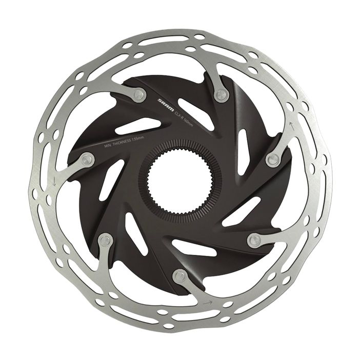 Disc de frână SRAM Rotor CNTRLN XR 2P CL Rounded negru-argintiu 00.5018.122.003 2