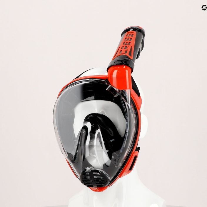 Masca de snorkel Cressi Duke Dry Full Face negru/roșu XDT005058 5