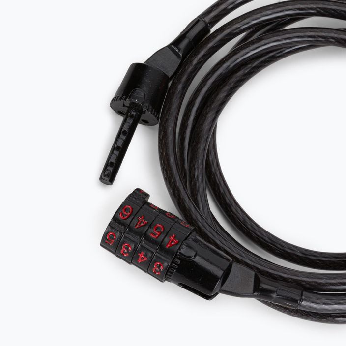 Kryptonite cablu de blocare a bicicletei negru Keeper 512 Combo Cable 3