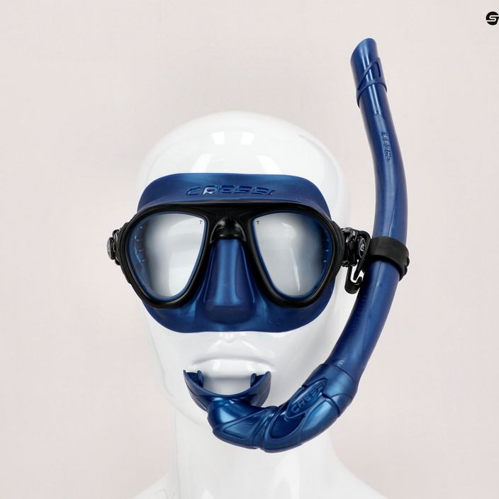 Cressi Calibro + Corsica set de snorkel mască + snorkel albastru DS434550 6