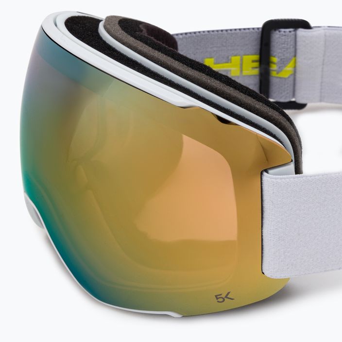 Ochelari de schi HEAD Magnify 5K Gold Wcr + lentile de rezervă S2/S1 auriu 390831 6