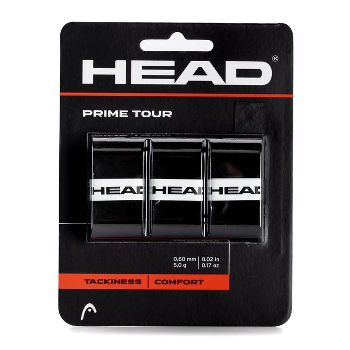 HEAD Prime Tour 3 piese de baseball pentru tenis, negru 285621 2