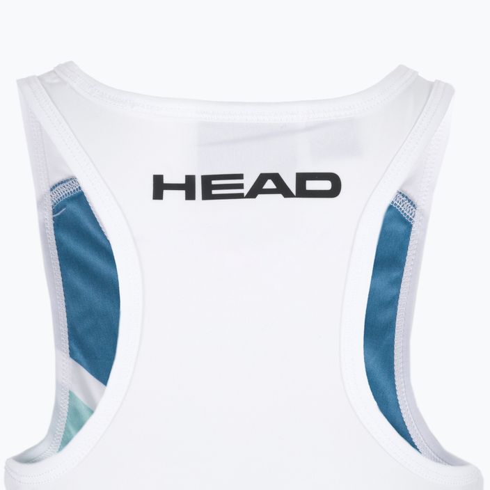 Tricou de tenis pentru copii HEAD Agility Tank Top, alb și verde 816132 4