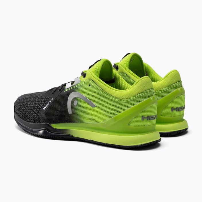 Pantofi de tenis pentru bărbați HEAD Sprint Pro 3.0 SF Clay negru/verde 273091 3