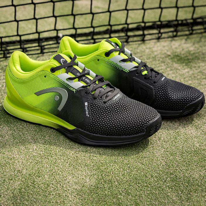 Pantofi de tenis pentru bărbați HEAD Sprint Pro 3.0 SF Clay negru/verde 273091 9