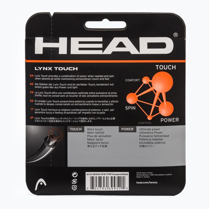 HEAD Lynx Touch Tennis String negru 281042 2