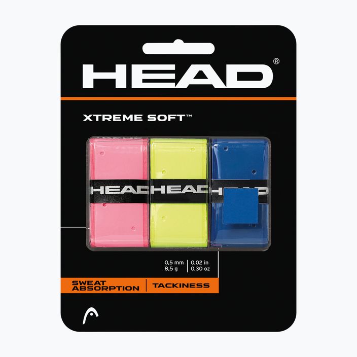 Învelitori pentru rachete de tenis HEAD Xtremesoft Grip Overwrap 3 buc. mixed