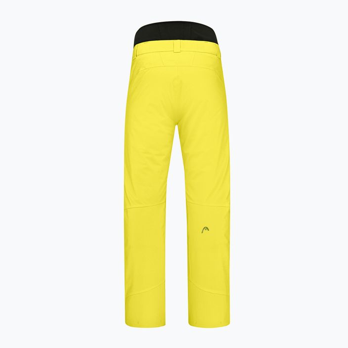 Pantaloni de schi pentru bărbați HEAD Summit galben 821622 2