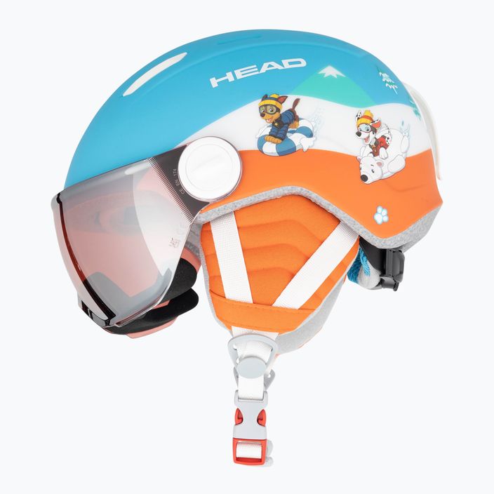Cască de schi pentru copii HEAD Mojo Visor Paw albastru 4