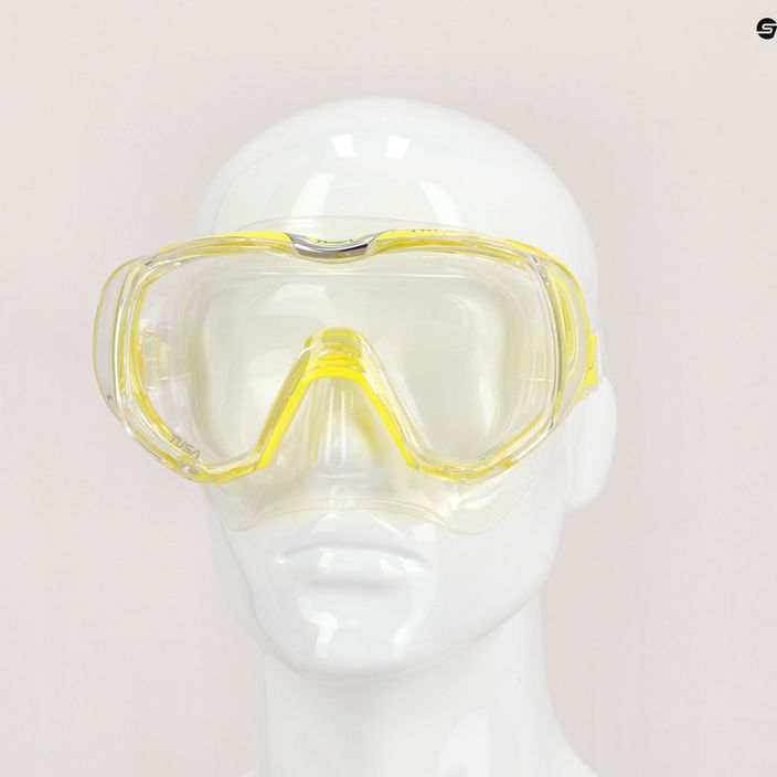 Mască de înot TUSA Tri-Quest Fd Mask, galben, M-3001 4