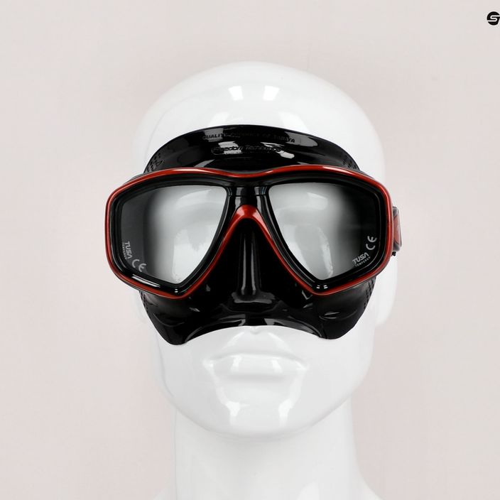 Mască de înot TUSA Ceos Mask, roșu, M-212 6