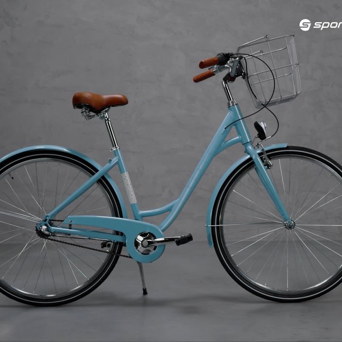 Bicicleta de oraș pentru femei Romet Pop Art 28 Eco albastru 2228553 16