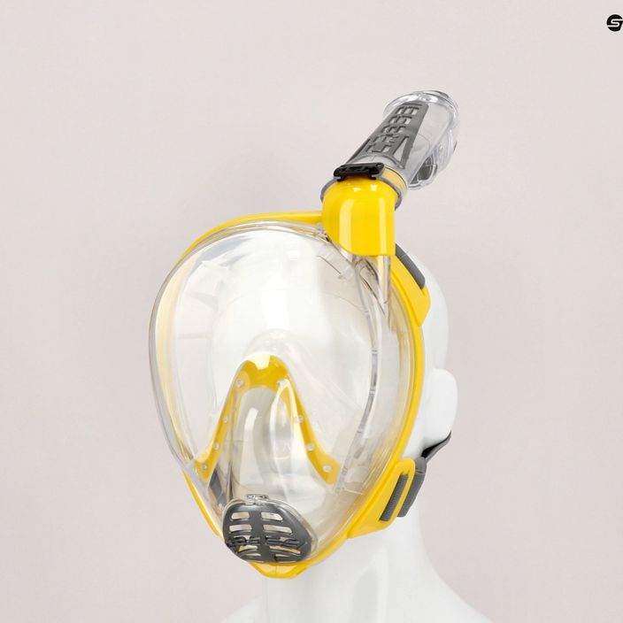 Cressi Duke Dry Mască completă pentru snorkelling galben XDT000010 6