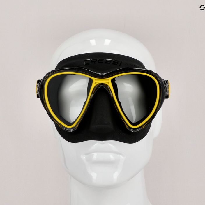 Masca de scufundare Cressi Quantum Yellow DS515010 7