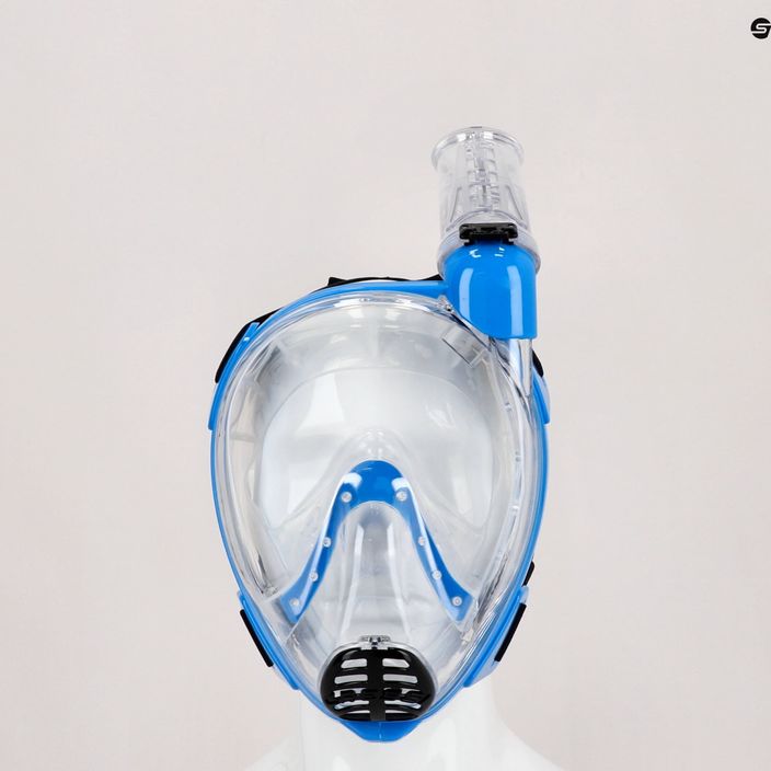 Mască completă Cressi Baron pentru snorkelling albastru / incolor XDT020020 5