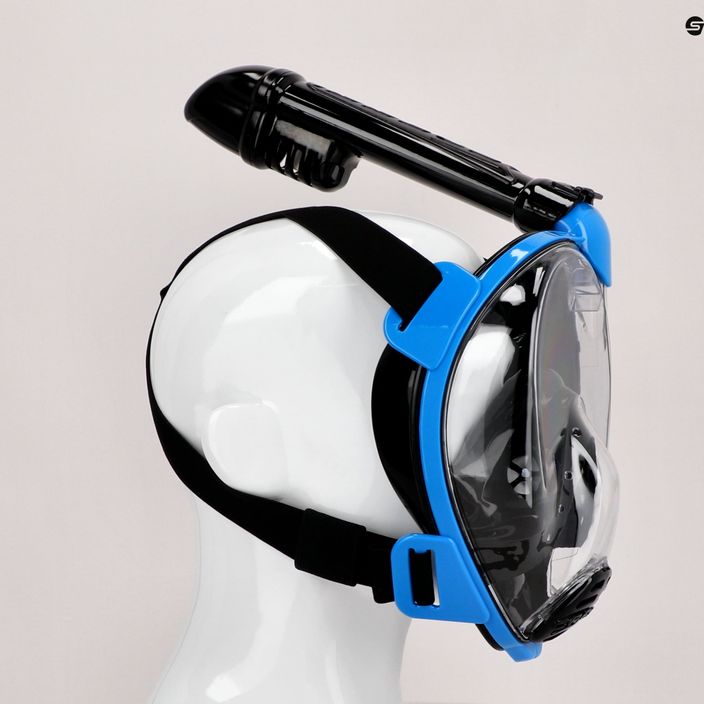 Cressi Baron Mască completă pentru snorkelling negru/albastru XDT025020 6