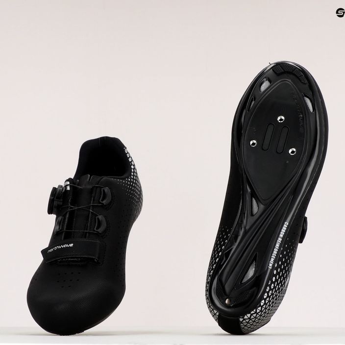 Pantofi de ciclism pentru bărbați Northwave Core Plus 2 Wide negru/gri 80211014 10