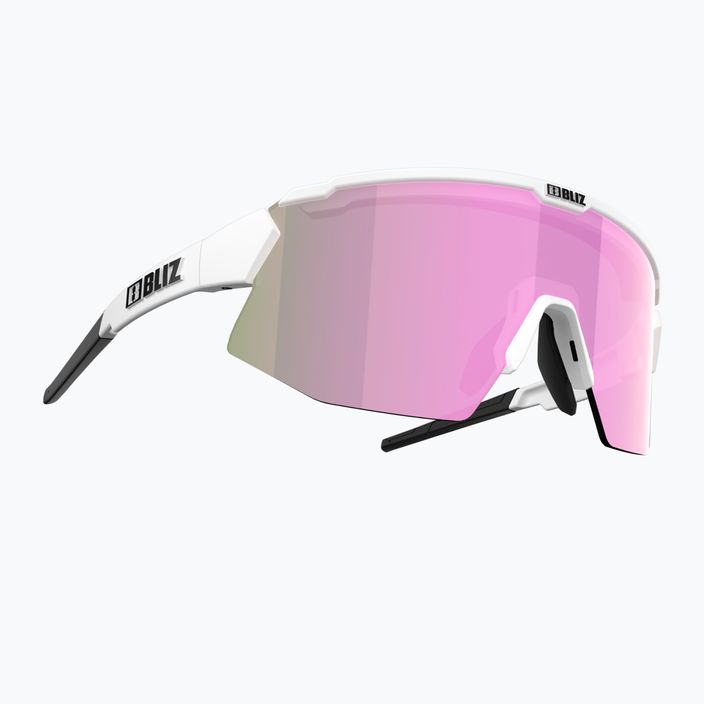 Ochelari de ciclism Bliz Breeze S3+S0 alb mat / maro roz multi / transparent P52102-04 6