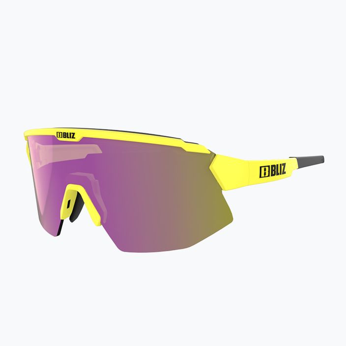 Bliz Breeze S3+S1 ochelari de ciclism galben neon mat/maroniu violet multi/roz mat 2