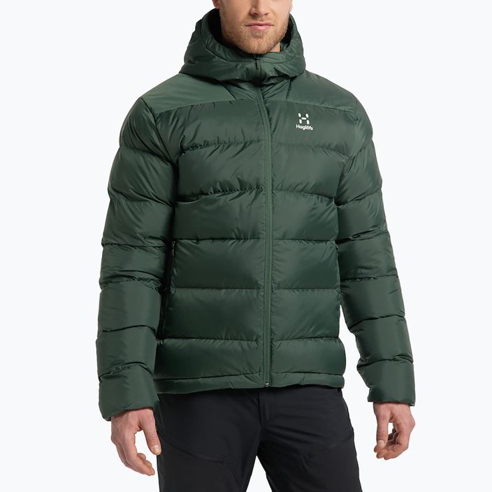 Jachetă din puf pentru bărbați Haglöfs Bield Down Hood verde 604684 8