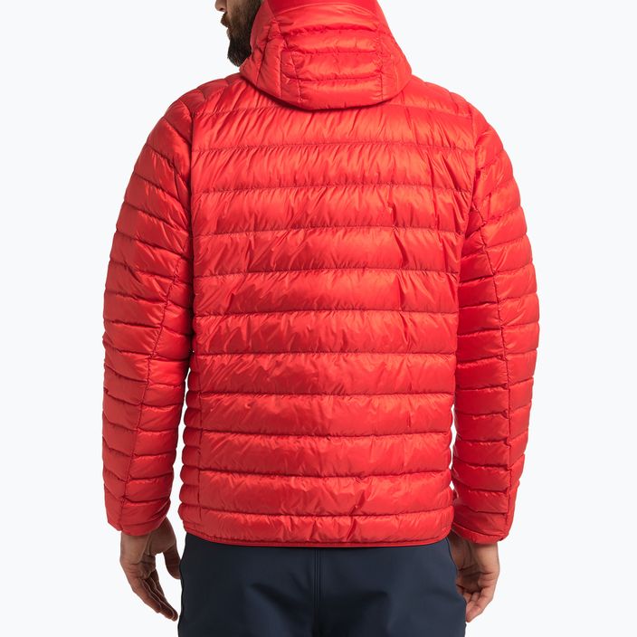 Jachetă din puf pentru bărbați Haglöfs Roc Down Hood roșu 604682 3