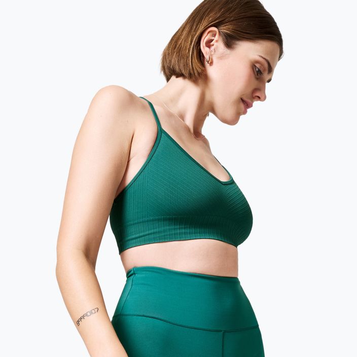 Casall Seamless Graphical Rib Sporturi fără cusături pentru femei bluză de antrenament verde 22210 2