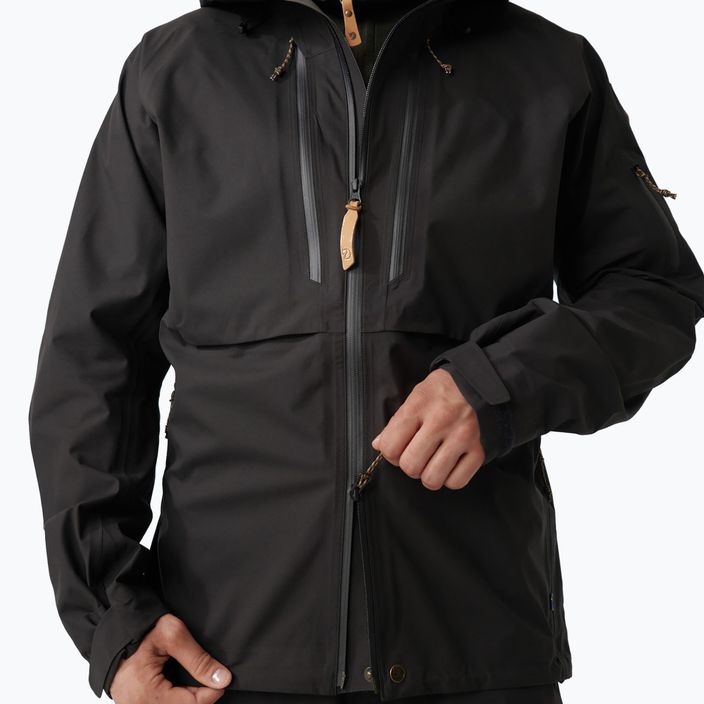 Jachetă de ploaie pentru bărbați Fjällräven Keb Eco-Shell negru F82411 4