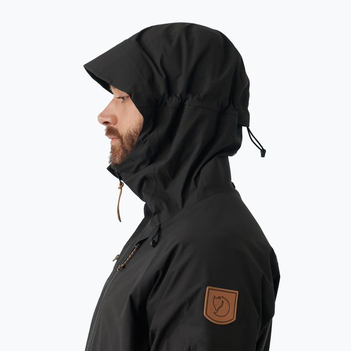 Jachetă de ploaie pentru bărbați Fjällräven Keb Eco-Shell negru F82411 10