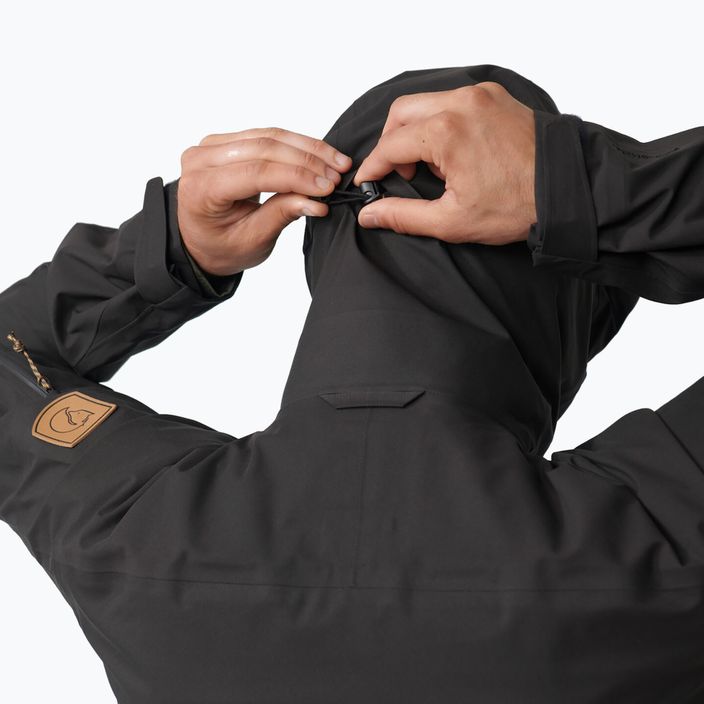 Jachetă de ploaie pentru bărbați Fjällräven Keb Eco-Shell negru F82411 11