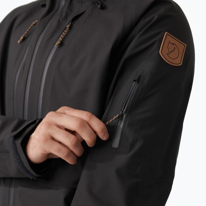 Jachetă de ploaie pentru bărbați Fjällräven Keb Eco-Shell negru F82411 14