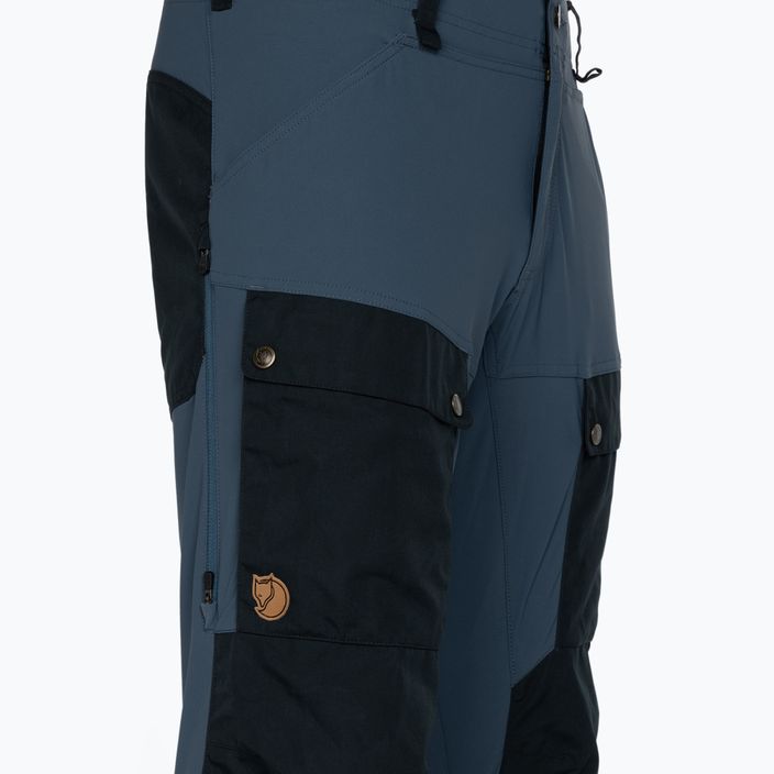 Pantaloni de trekking pentru bărbați Fjällräven Keb Trousers Reg albastru marin și negru F85656R 3