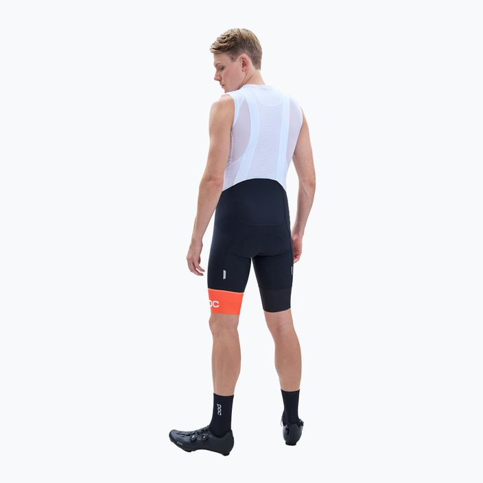 Pantaloni scurți de ciclism pentru bărbați POC Essential Road VPDs Bib Shorts uranium black/hydrogen white 2