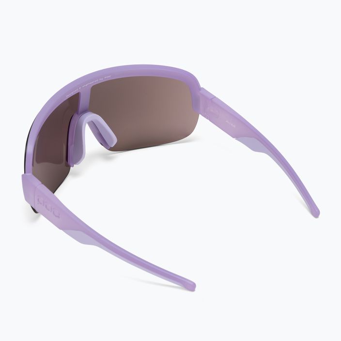 Ochelari de protecție pentru bicicletă POC Aim purple quartz translucent/clarity road silver 2