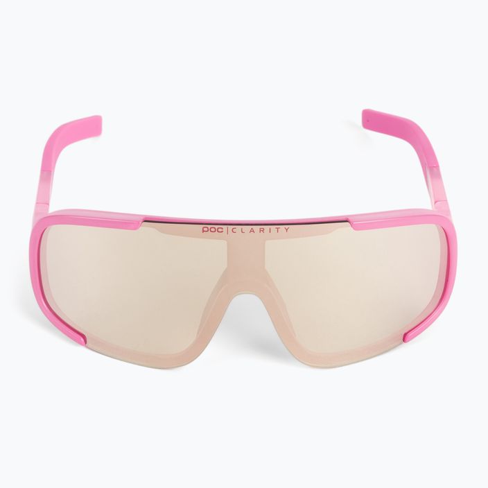 Ochelari de protecție pentru bicicletă POC Aspire actinium pink translucent/clarity trail silver 3