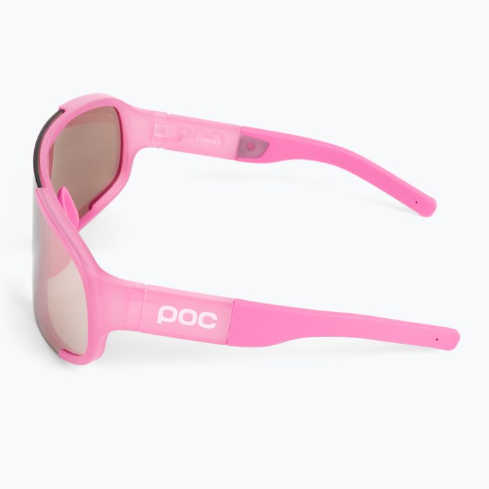 Ochelari de protecție pentru bicicletă POC Aspire actinium pink translucent/clarity trail silver 4