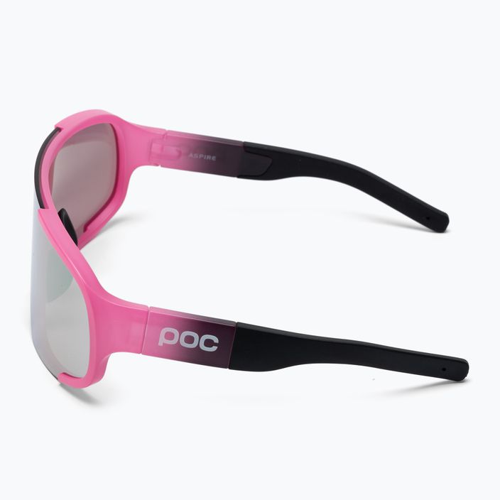 Ochelari de protecție pentru bicicletă POC Aspire pink/uranium black translucent/clarity road gold 4