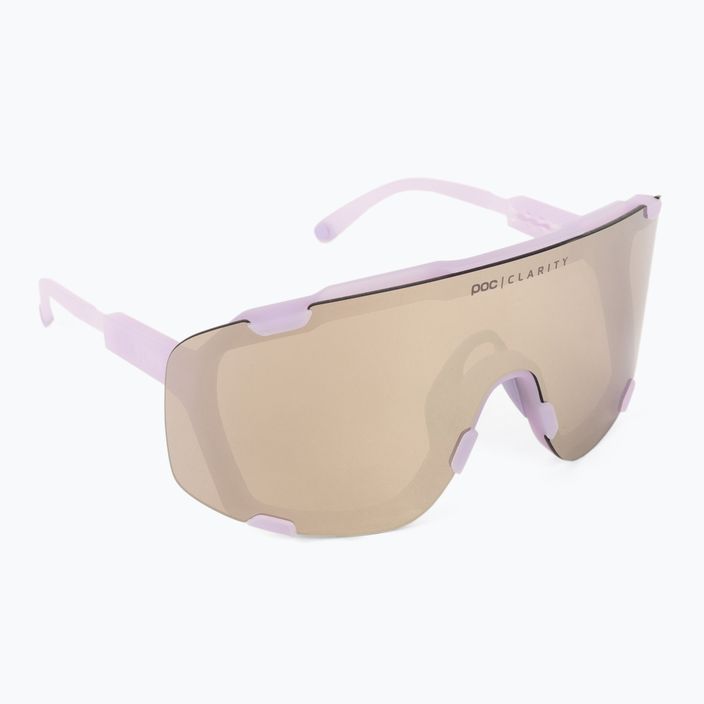 Ochelari de protecție pentru bicicletă POC Devour purple quartz translucent/clarity road silver 2