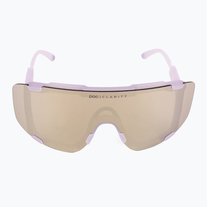 Ochelari de protecție pentru bicicletă POC Devour purple quartz translucent/clarity road silver 4
