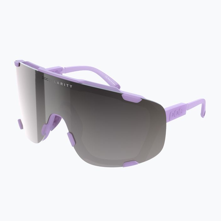 Ochelari de protecție pentru bicicletă POC Devour purple quartz translucent/clarity road silver 6