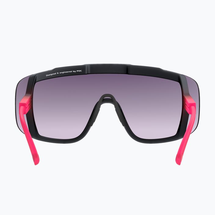 Ochelari de protecție pentru bicicletă POC Devour fluo pink/uranium black translucent/clarity road gold 8