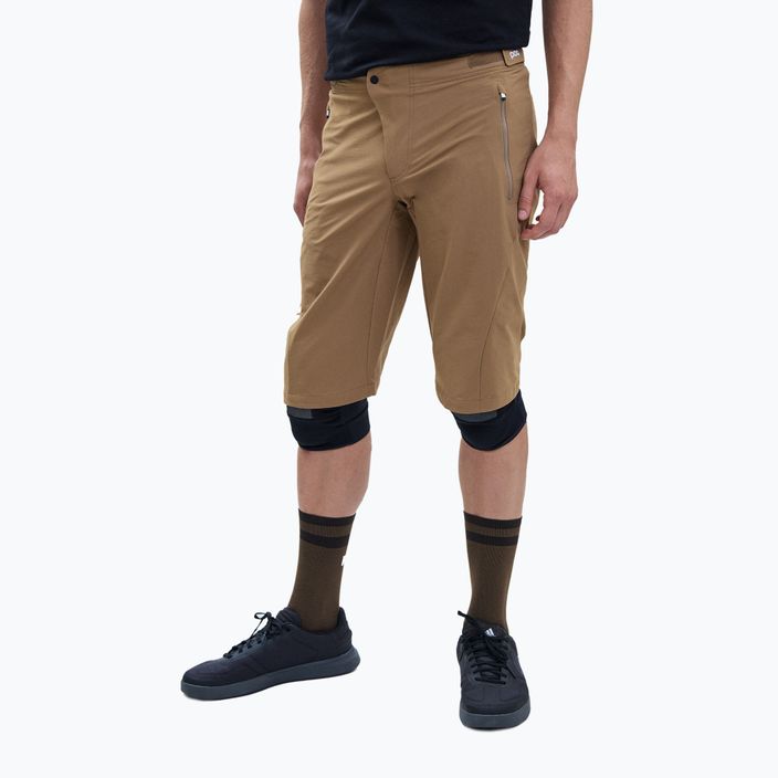 Pantaloni scurți de ciclism pentru bărbați POC Essential Enduro jasper brown