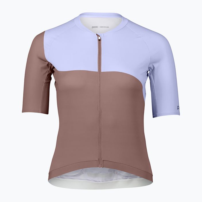 Tricoul de ciclism pentru femei POC Essential Road Print jasper brown/purple quartz 5